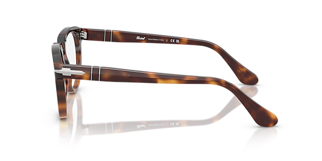 PO3377V Tortoise Dark Brown AcetaatEyeglass Frames van B24, Zijaanzicht