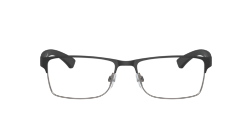 Emporio Armani - EA1052, Herren, Gummi Schwarz/Gunmetal/Rubber Black & Gunmetal/black, Größe: Small