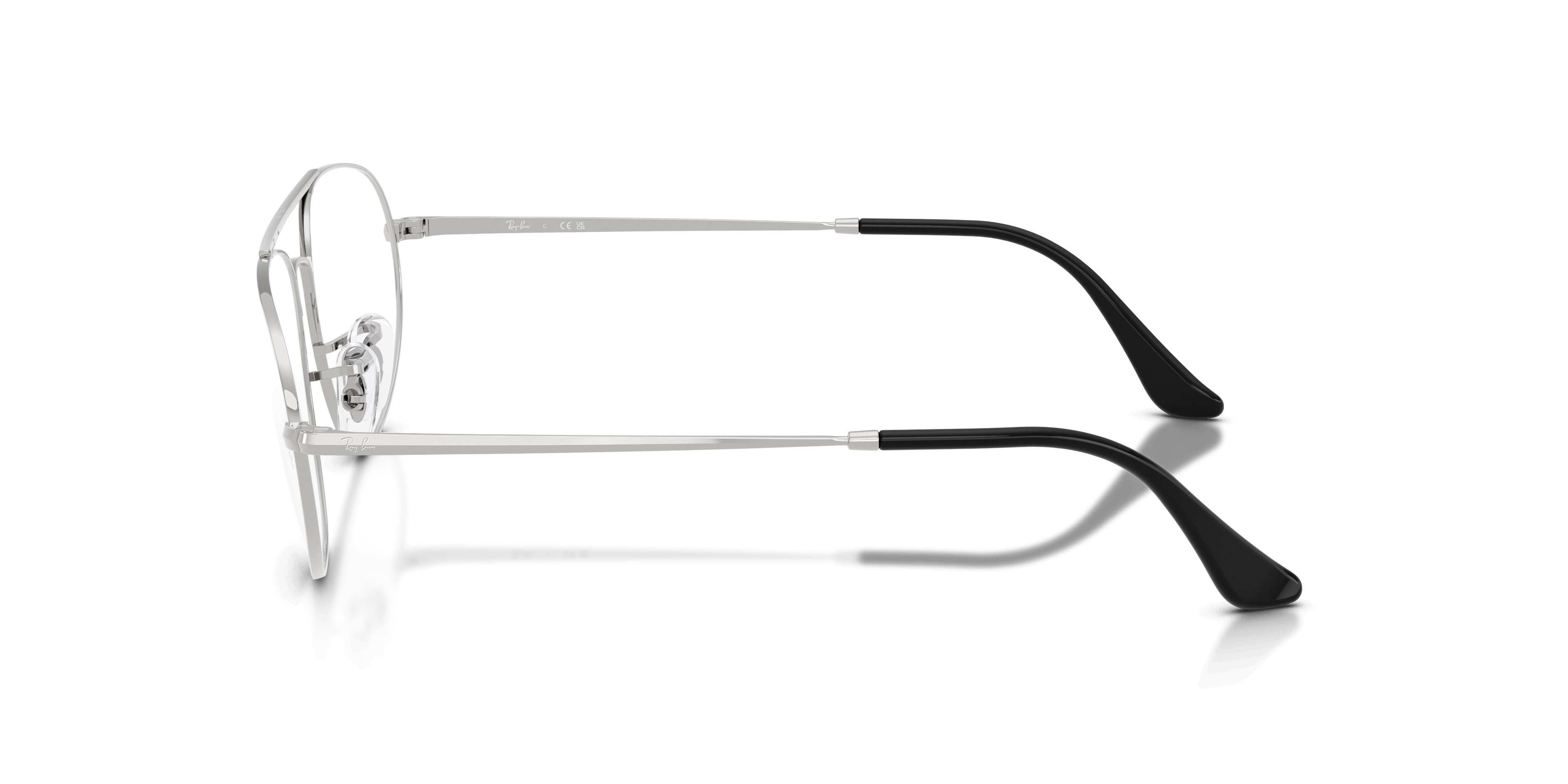 RB6645 Zilver MetaalEyeglass Frames van B24, Zijaanzicht