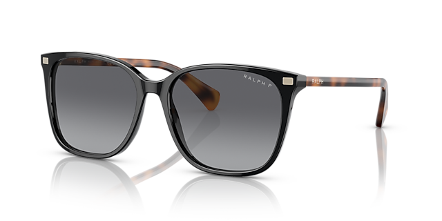 RA5293 Glanzend zwart AcetaatSunglass Frames van B24, Hoekweergave