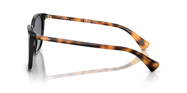 RA5293 Glanzend zwart AcetaatSunglass Frames van B24, Zijaanzicht