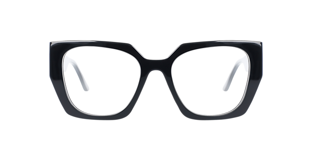 Regina Jet Black AcetatEyeglass Frames von B24, Vorderansicht