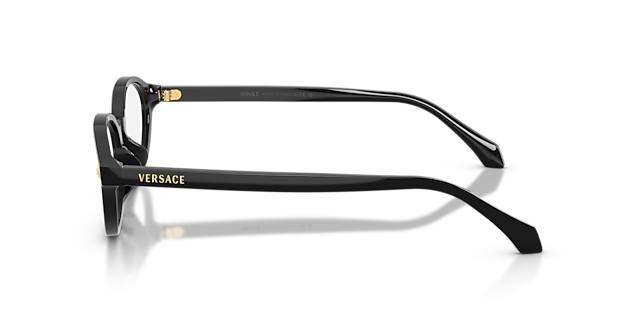 VE3393D Schwarz AcetatEyeglass Frames von B24, Seitenansicht