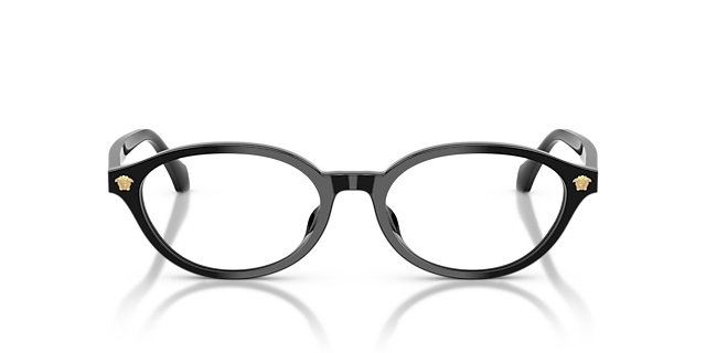 VE3393D Schwarz AcetatEyeglass Frames von B24, Vorderansicht