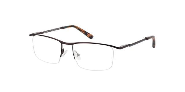 Derry Brown  &  Blue  &  Havana Blue MetallEyeglass Frames von B24, Dreiviertelansicht