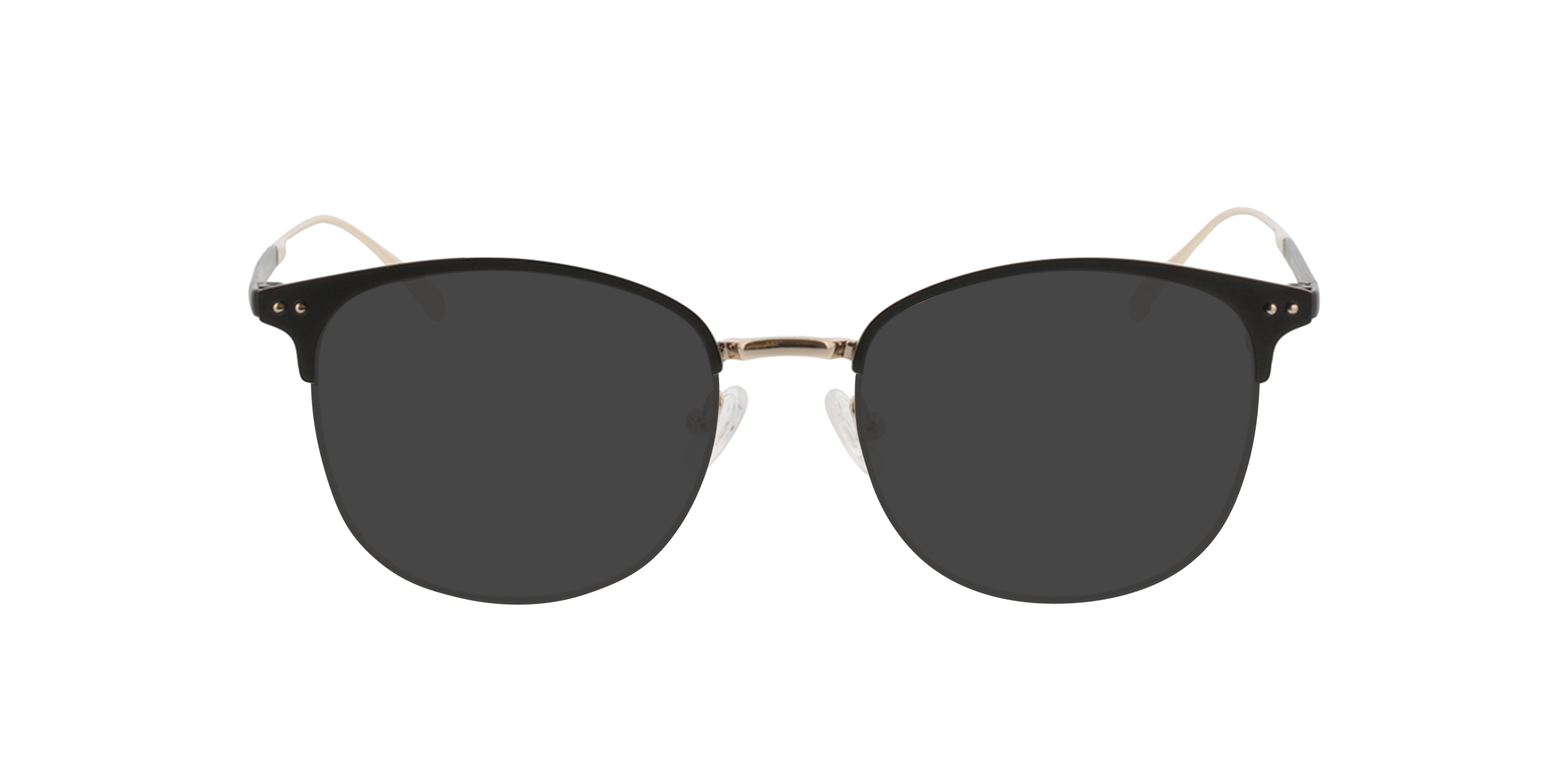 Hampton Schwarz & Gold MetallEyeglass Frames von B24, mit getönten Gläsern