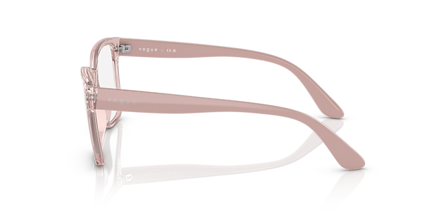 VO5452 Pink transparent KunststoffEyeglass Frames von B24, Seitenansicht