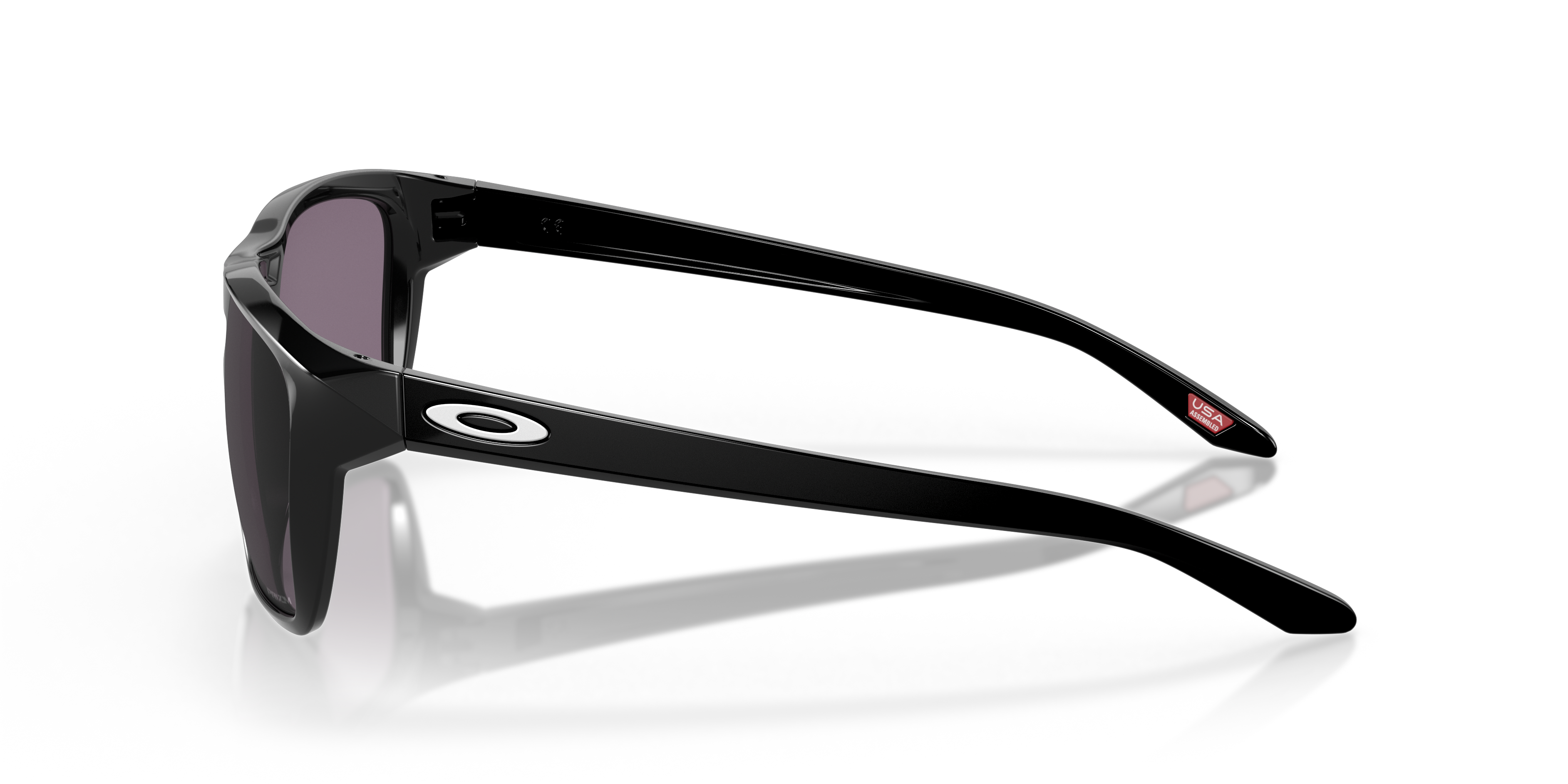 Sylas Schwarz glänzend KunststoffSunglass Frames von B24, Seitenansicht