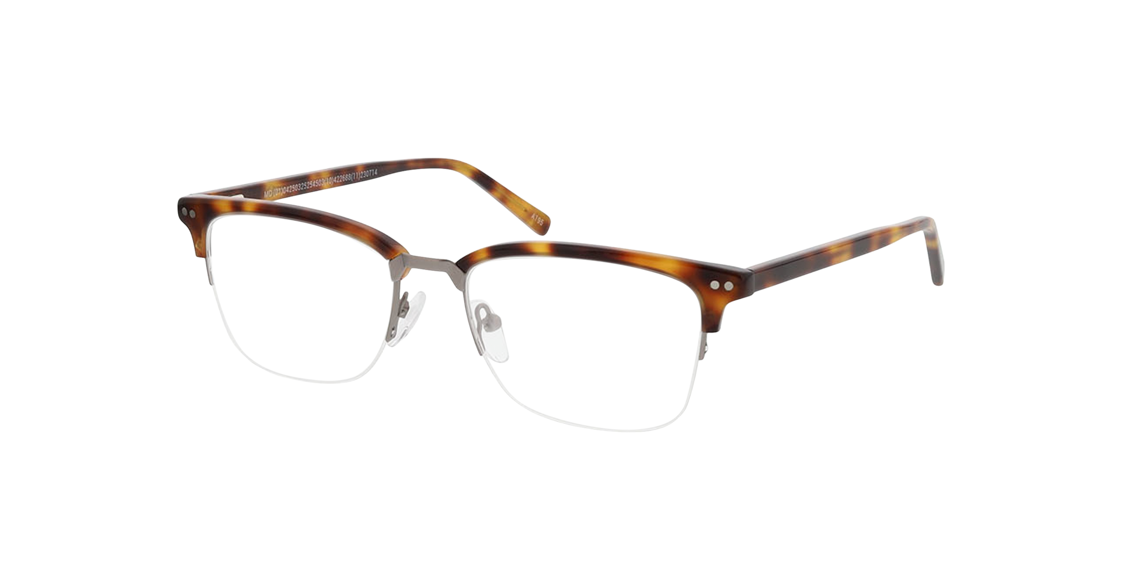 Newton Havana MetallEyeglass Frames von B24, Dreiviertelansicht