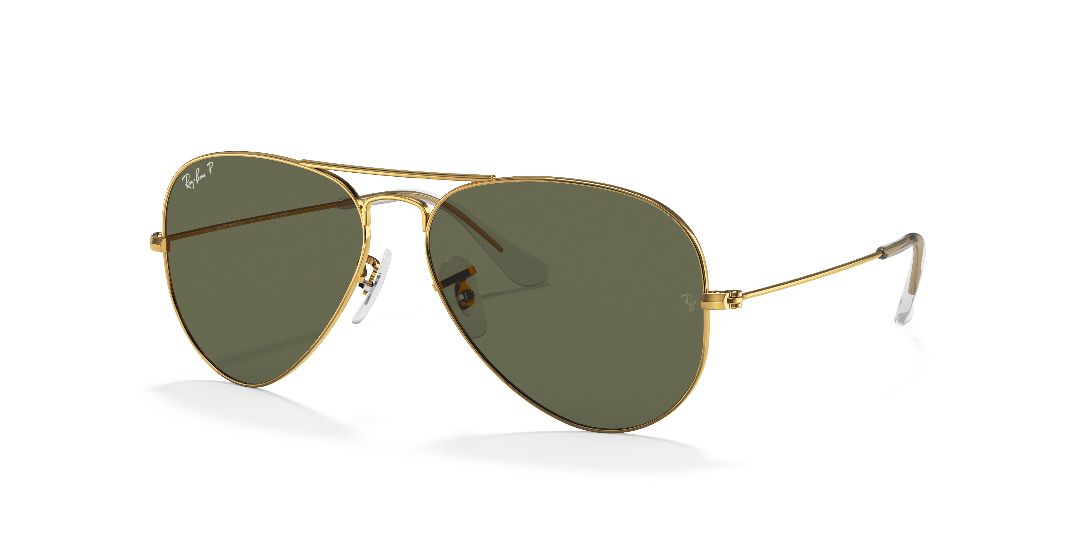 RB3025 Arista goud MetaalSunglass Frames van B24, Hoekweergave