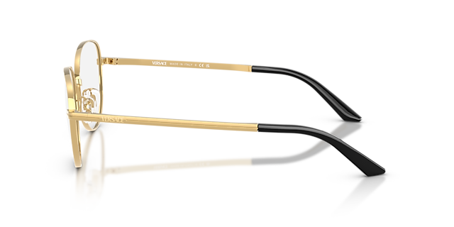 VE1312 Goud MetaalEyeglass Frames van B24, Zijaanzicht