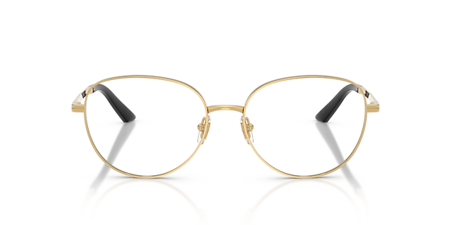 VE1312 Goud MetaalEyeglass Frames van B24, Vooraanzicht