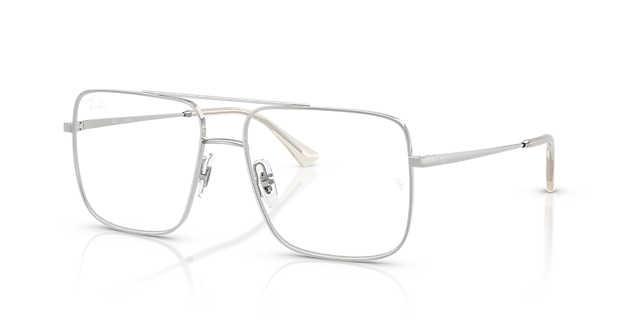 RB3758V Zilver MetaalEyeglass Frames van B24, Hoekweergave