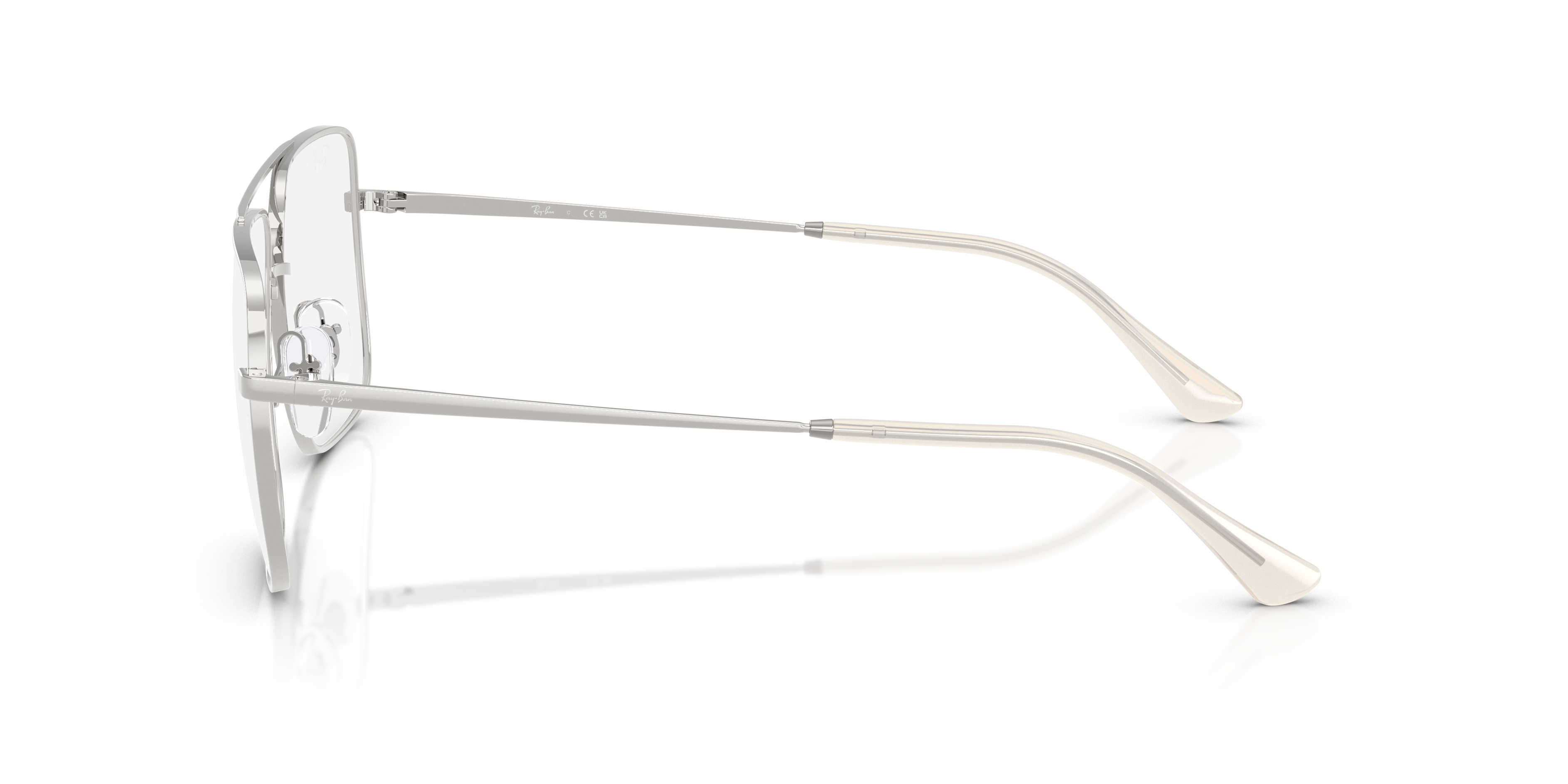 RB3758V Silber MetallEyeglass Frames von B24, Seitenansicht