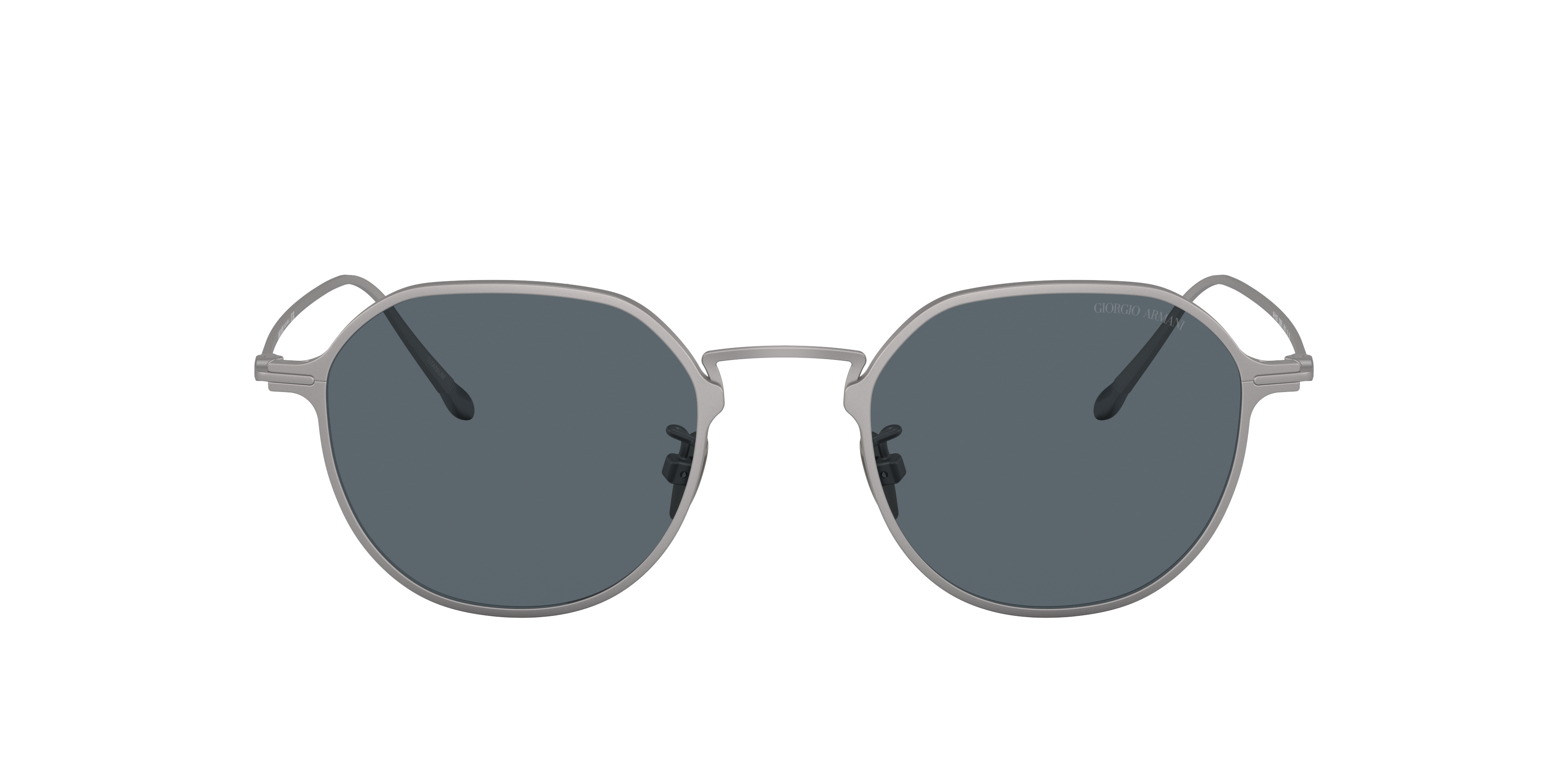AR6138T Mat Staalgrijs TitaanSunglass Frames van B24, met getinte lenzen