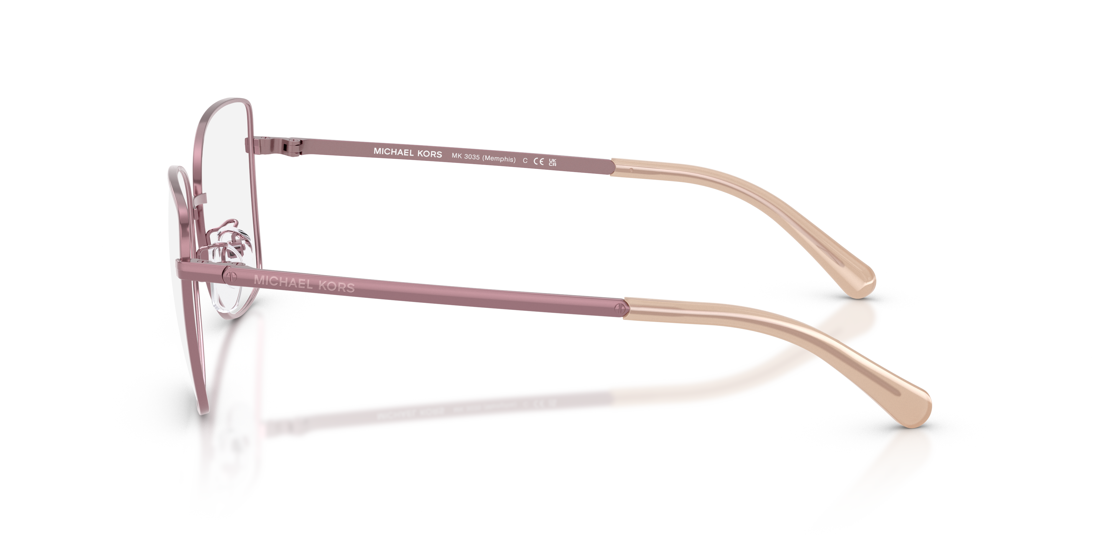 MK3035 Milky Lilac MetallEyeglass Frames von B24, Seitenansicht