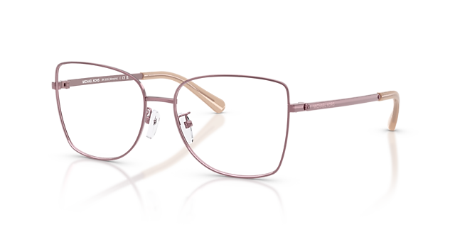 MK3035 Milky Lilac MetallEyeglass Frames von B24, Dreiviertelansicht