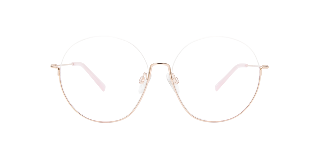 Orianna Rose Gold Metal MetallEyeglass Frames von B24, Vorderansicht