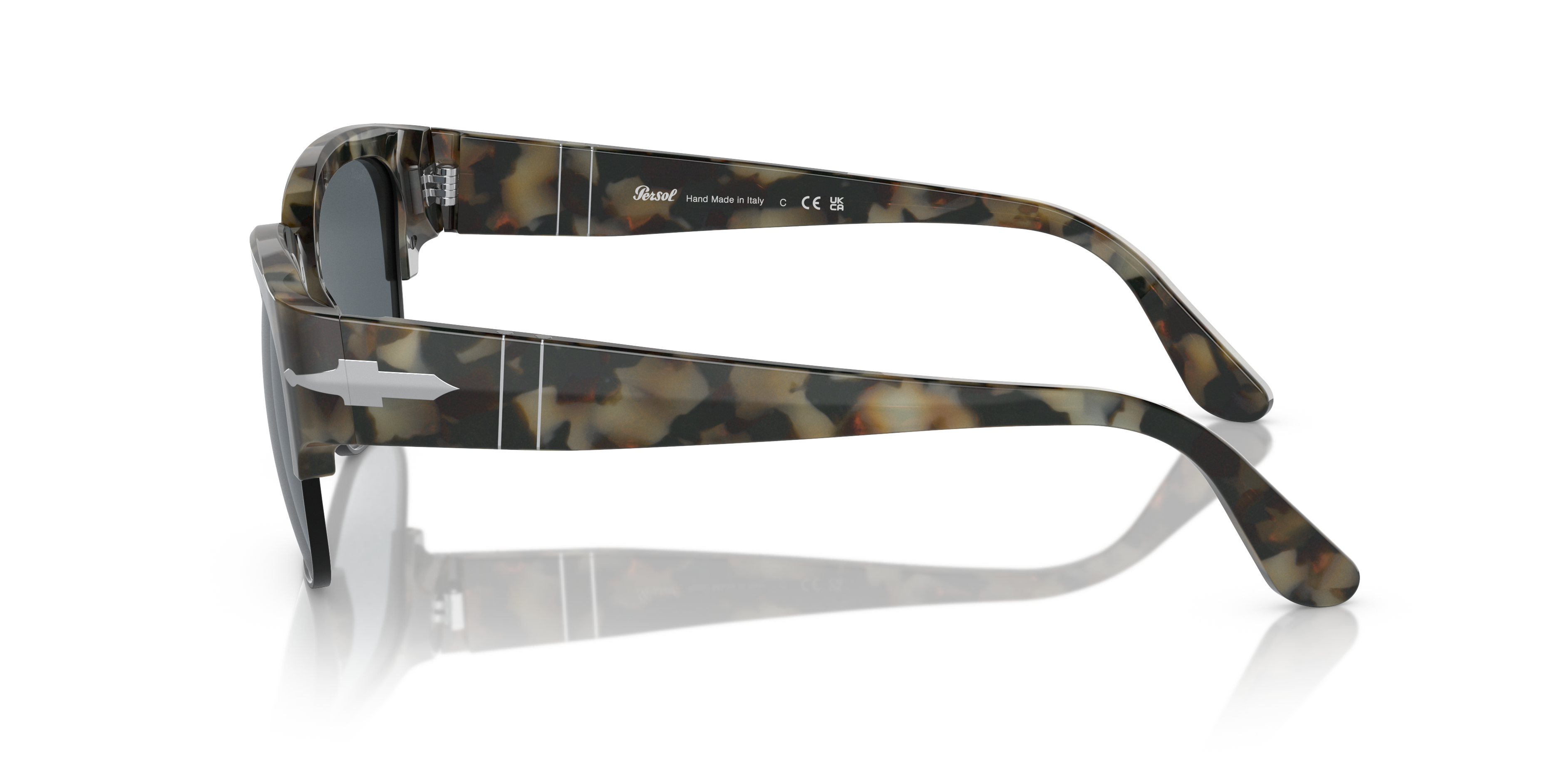 PO3319S Brown Tortoise AcetatSunglass Frames von B24, Seitenansicht