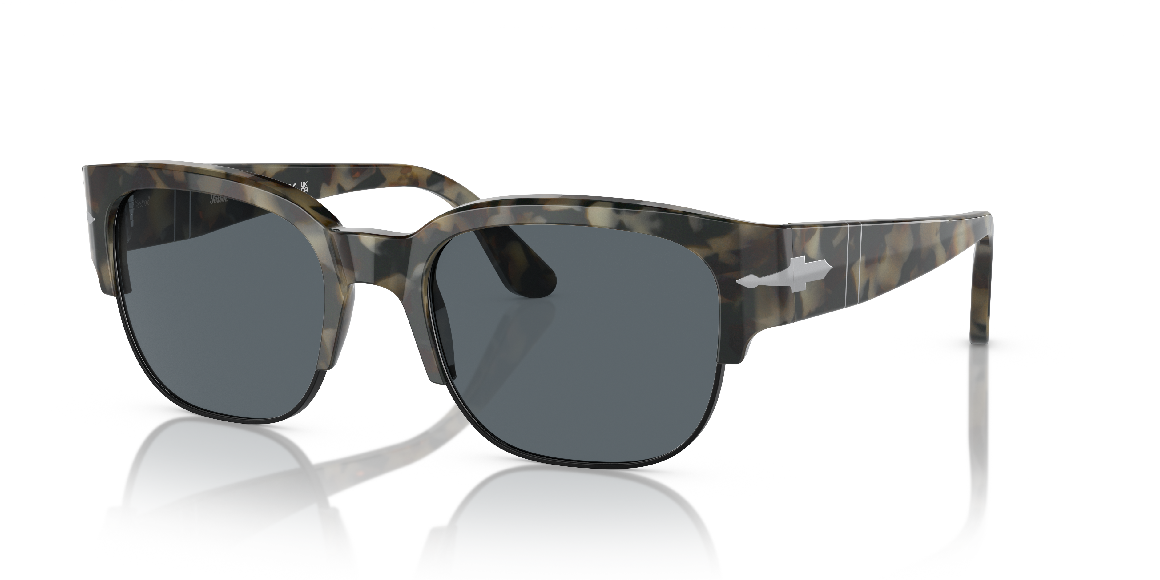 PO3319S Brown Tortoise AcetatSunglass Frames von B24, Dreiviertelansicht