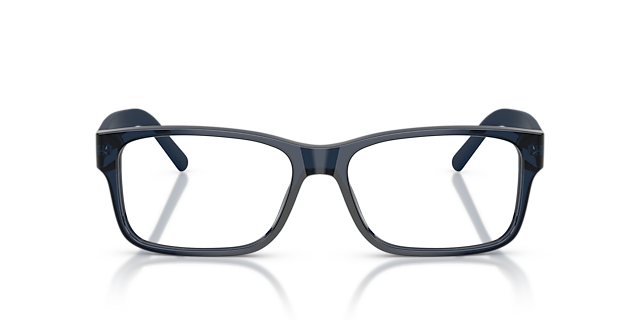 PH2117 Glänzendes transparentes Blau AcetatEyeglass Frames von B24, Vorderansicht