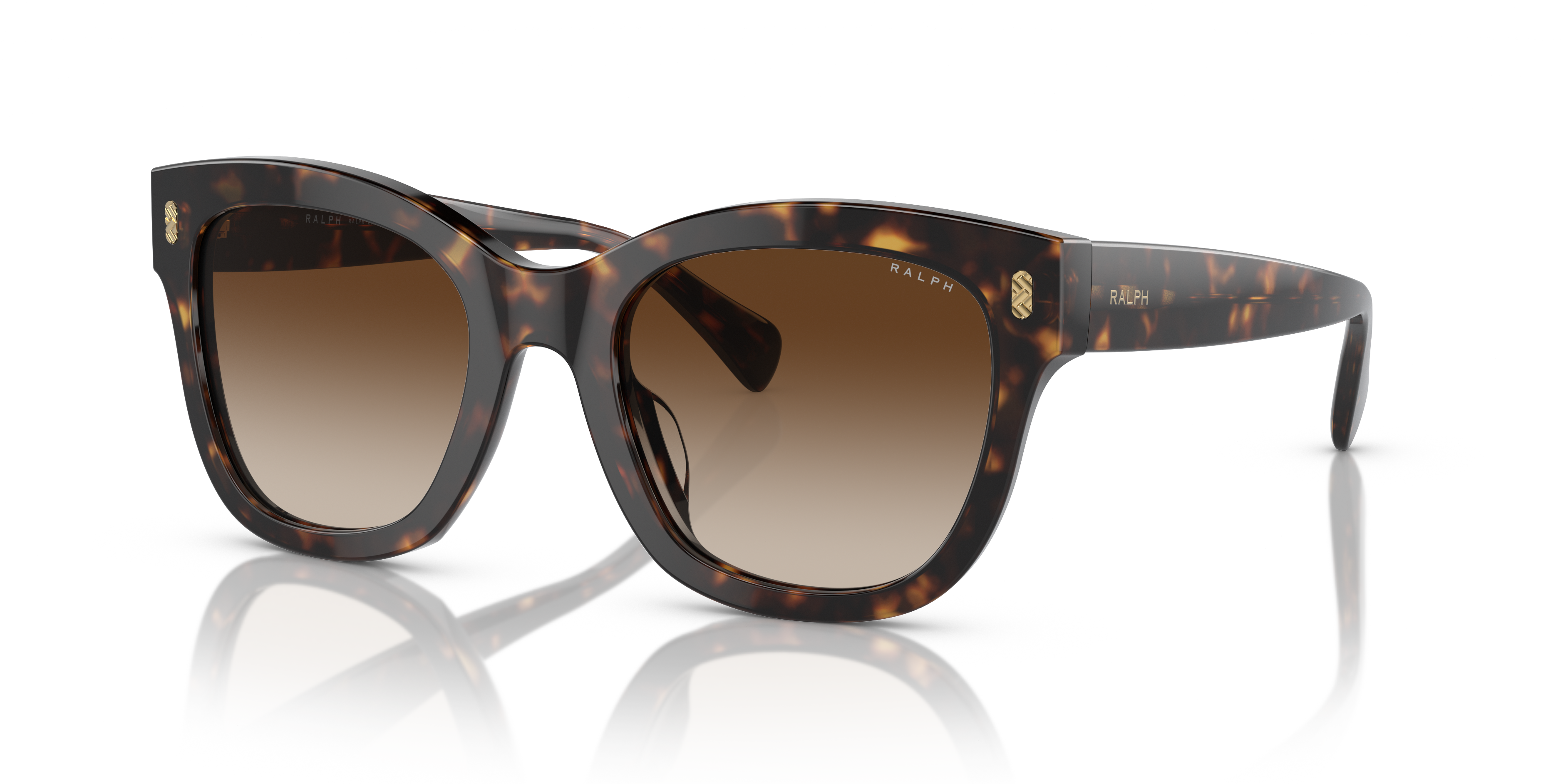 RA5301U Glänzendes Dunkelhavana AcetatSunglass Frames von B24, Dreiviertelansicht