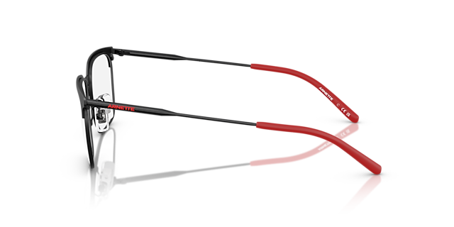 AN6136 Matzwart MetaalEyeglass Frames van B24, Zijaanzicht