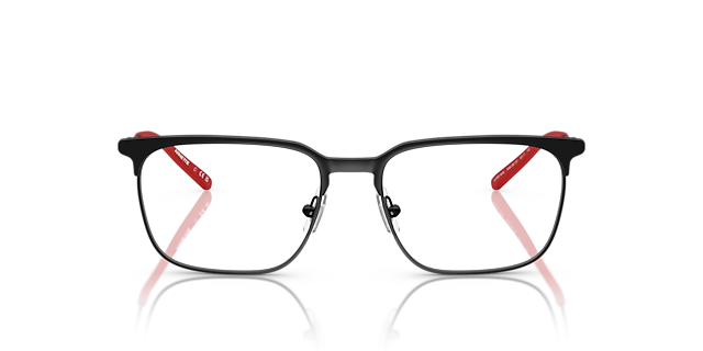 AN6136 Matzwart MetaalEyeglass Frames van B24, Vooraanzicht