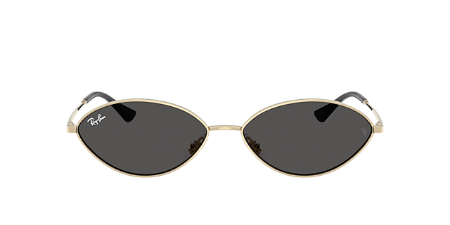 RB3757 Lichtgoud MetaalSunglass Frames van B24, met getinte lenzen