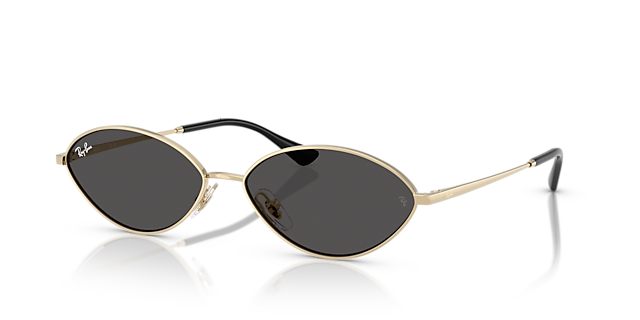 RB3757 Lichtgoud MetaalSunglass Frames van B24, Hoekweergave