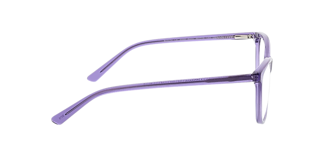 Paris Paars AcetaatEyeglass Frames van B24, Zijaanzicht