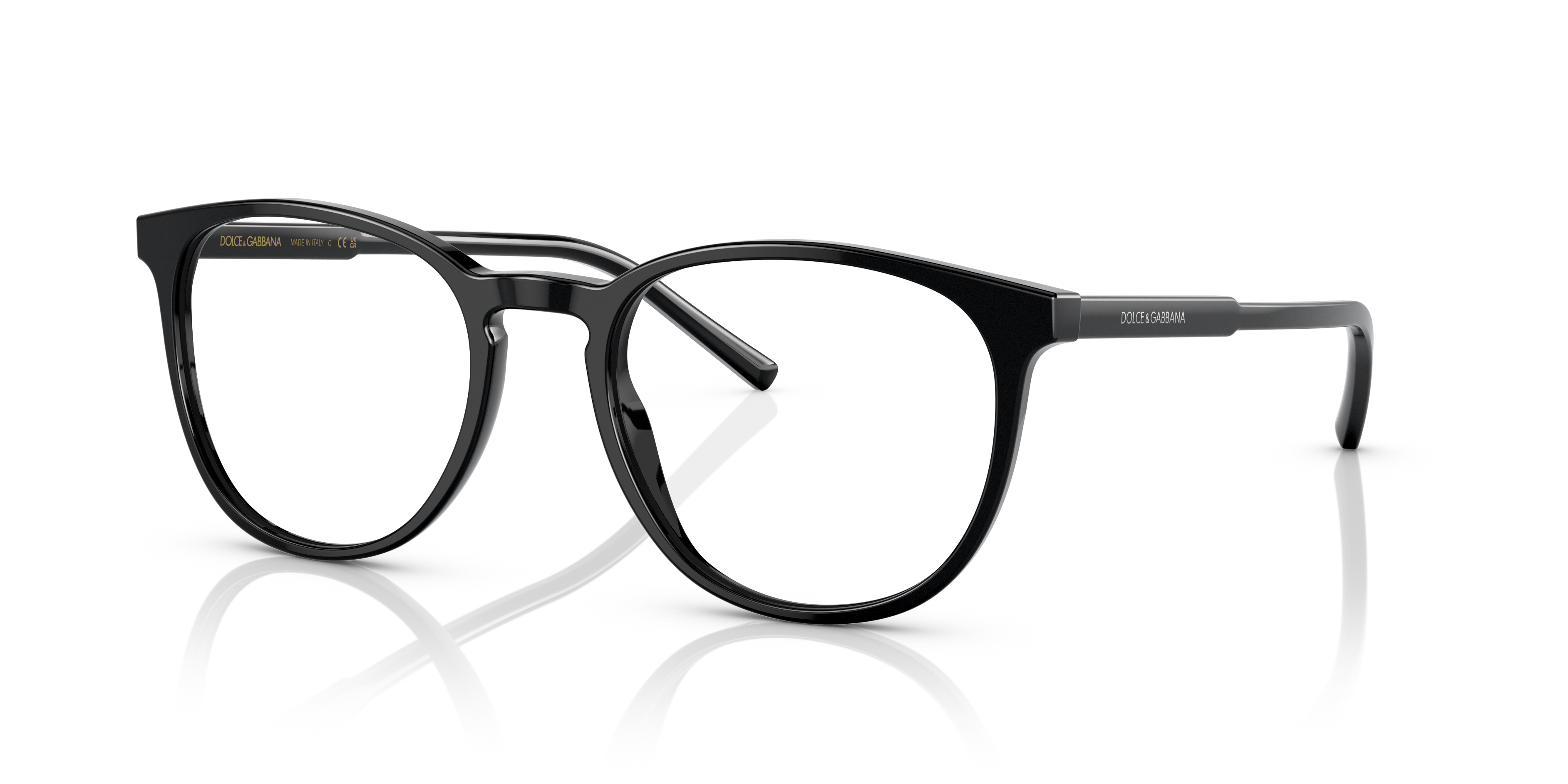 DG3366 Schwarz AcetatEyeglass Frames von B24, Dreiviertelansicht