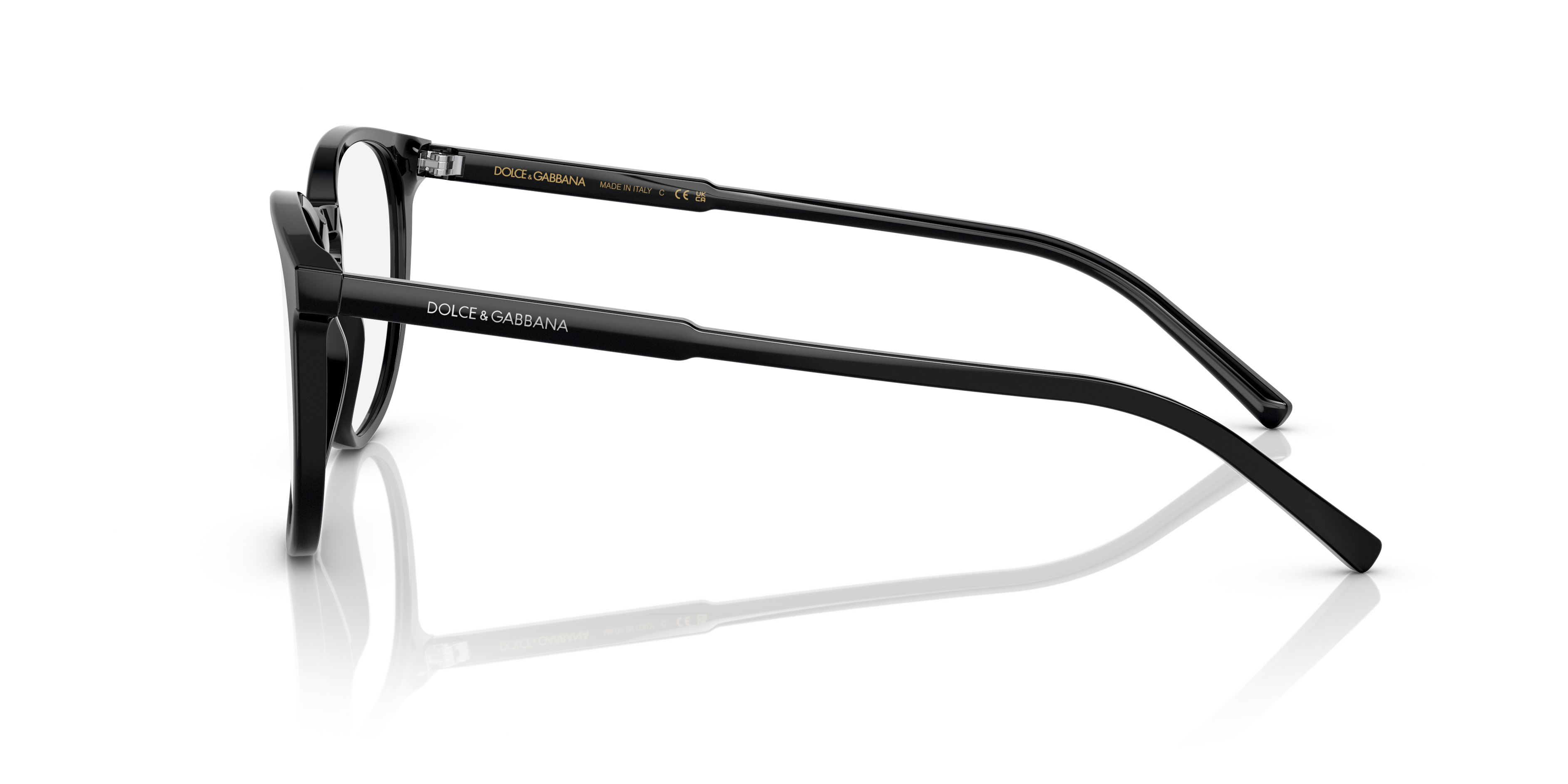 DG3366 Schwarz AcetatEyeglass Frames von B24, Seitenansicht