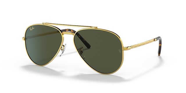 RB3625 Gold MetallSunglass Frames von B24, Dreiviertelansicht