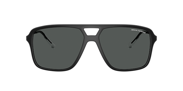 AX4150SU Matzwart KunststofSunglass Frames van B24, met getinte lenzen