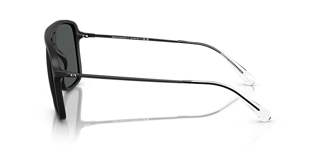 AX4150SU Matzwart KunststofSunglass Frames van B24, Zijaanzicht