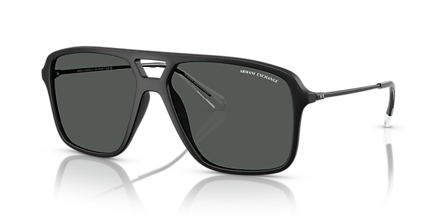 AX4150SU Matzwart KunststofSunglass Frames van B24, Hoekweergave