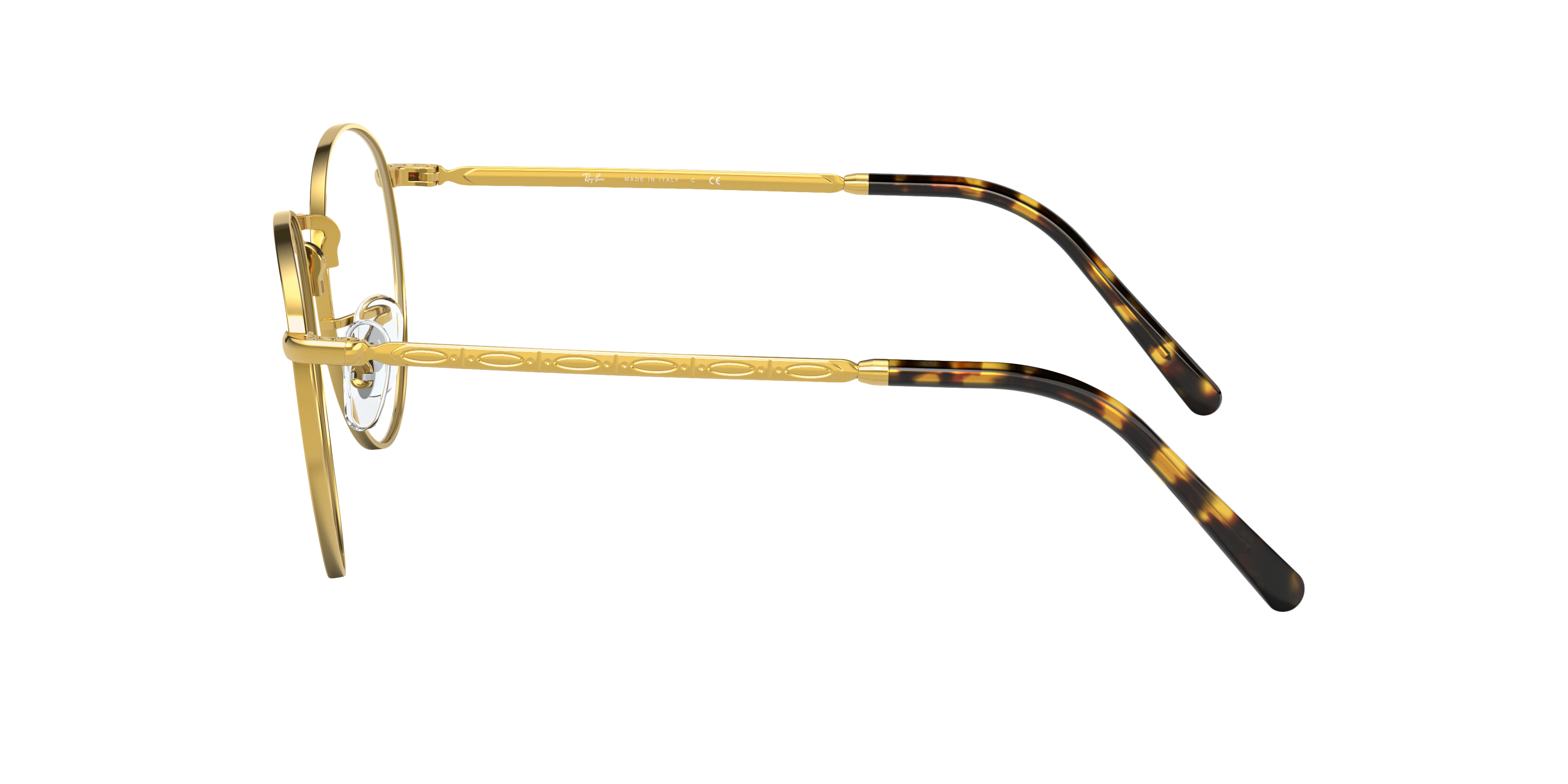 RB3637V Goud MetaalEyeglass Frames van B24, Zijaanzicht