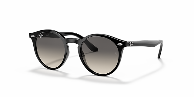 RB9064S Zwart KunststofSunglass Frames van B24, Hoekweergave