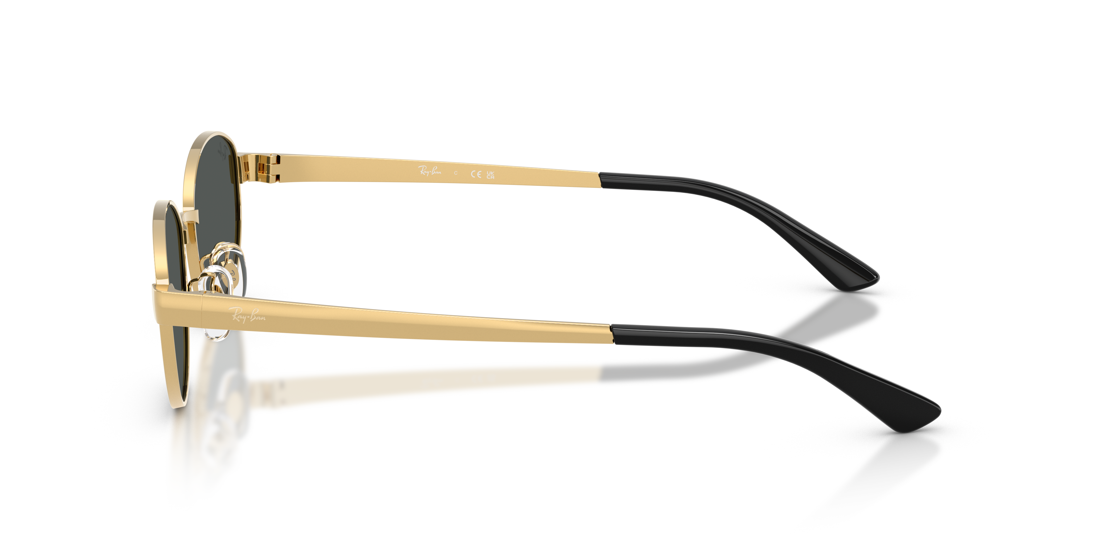 RB3774D Arista goud MetaalSunglass Frames van B24, Zijaanzicht