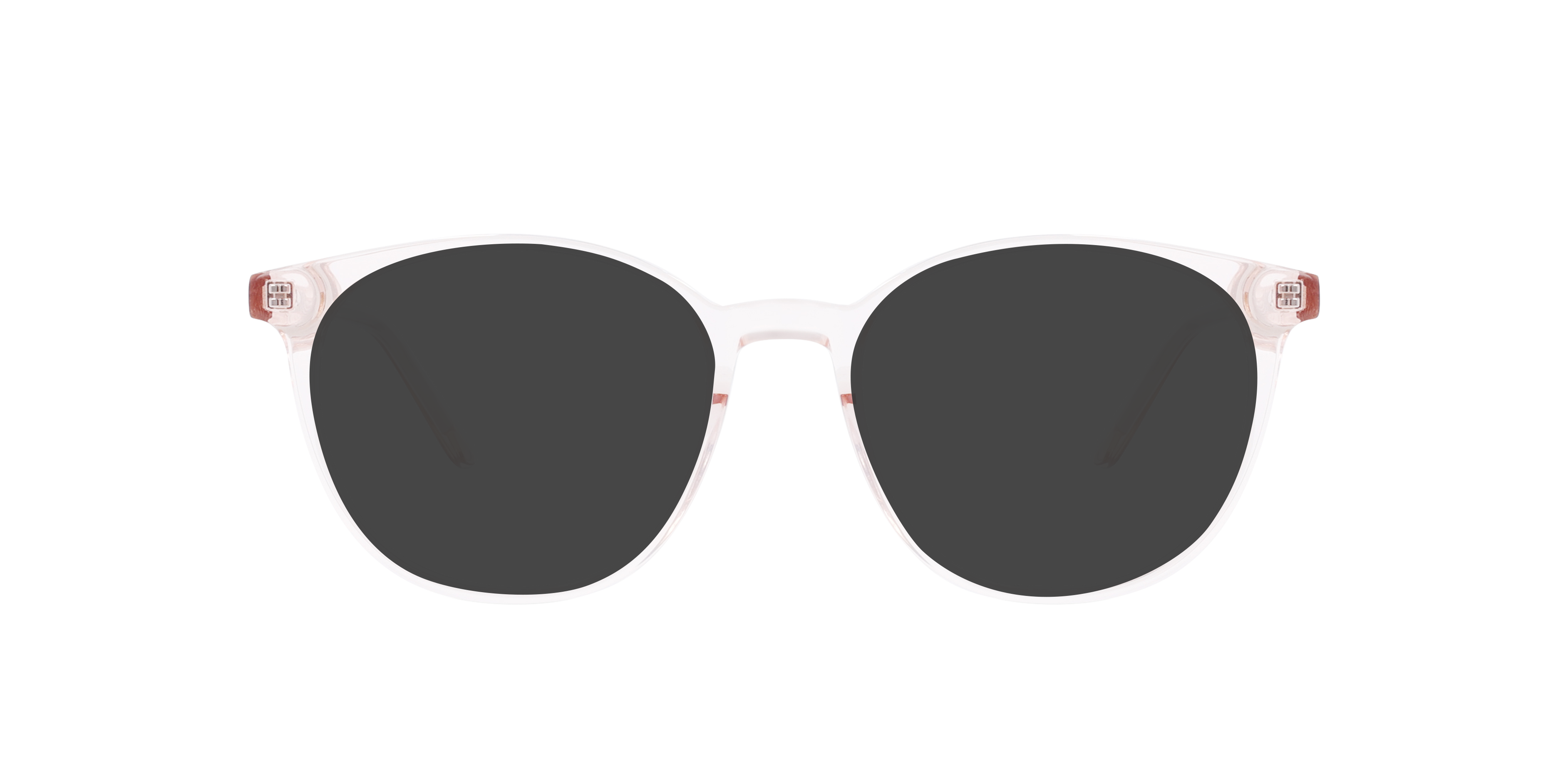 Sofia Sunny Apricot AcetatEyeglass Frames von B24, mit getönten Gläsern