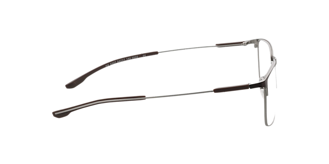 Memphis Matbruin  &  matzilver MetaalEyeglass Frames van B24, Zijaanzicht