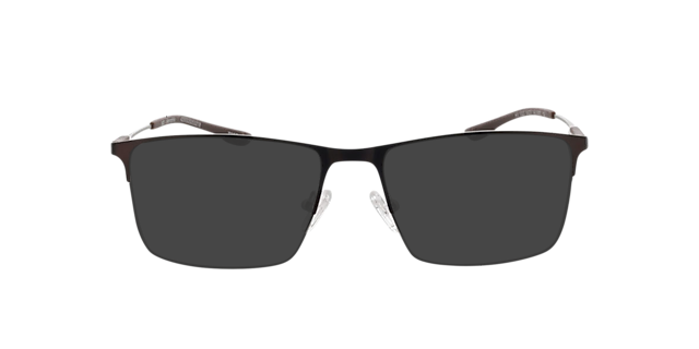 Memphis Matbruin  &  matzilver MetaalEyeglass Frames van B24, met getinte lenzen