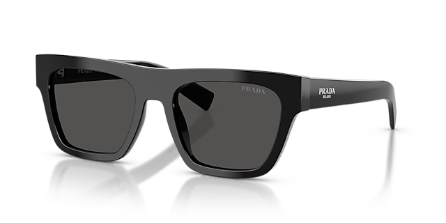 PR C03S Zwart AcetaatSunglass Frames van B24, Hoekweergave