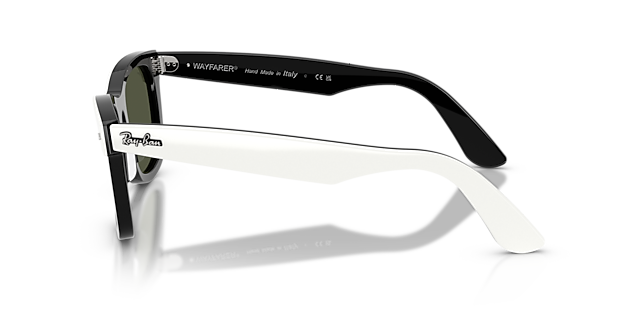 RB2240 White On Black AcetatSunglass Frames von B24, Seitenansicht