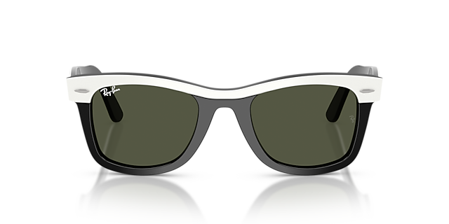 RB2240 White On Black AcetatSunglass Frames von B24, Vorderansicht