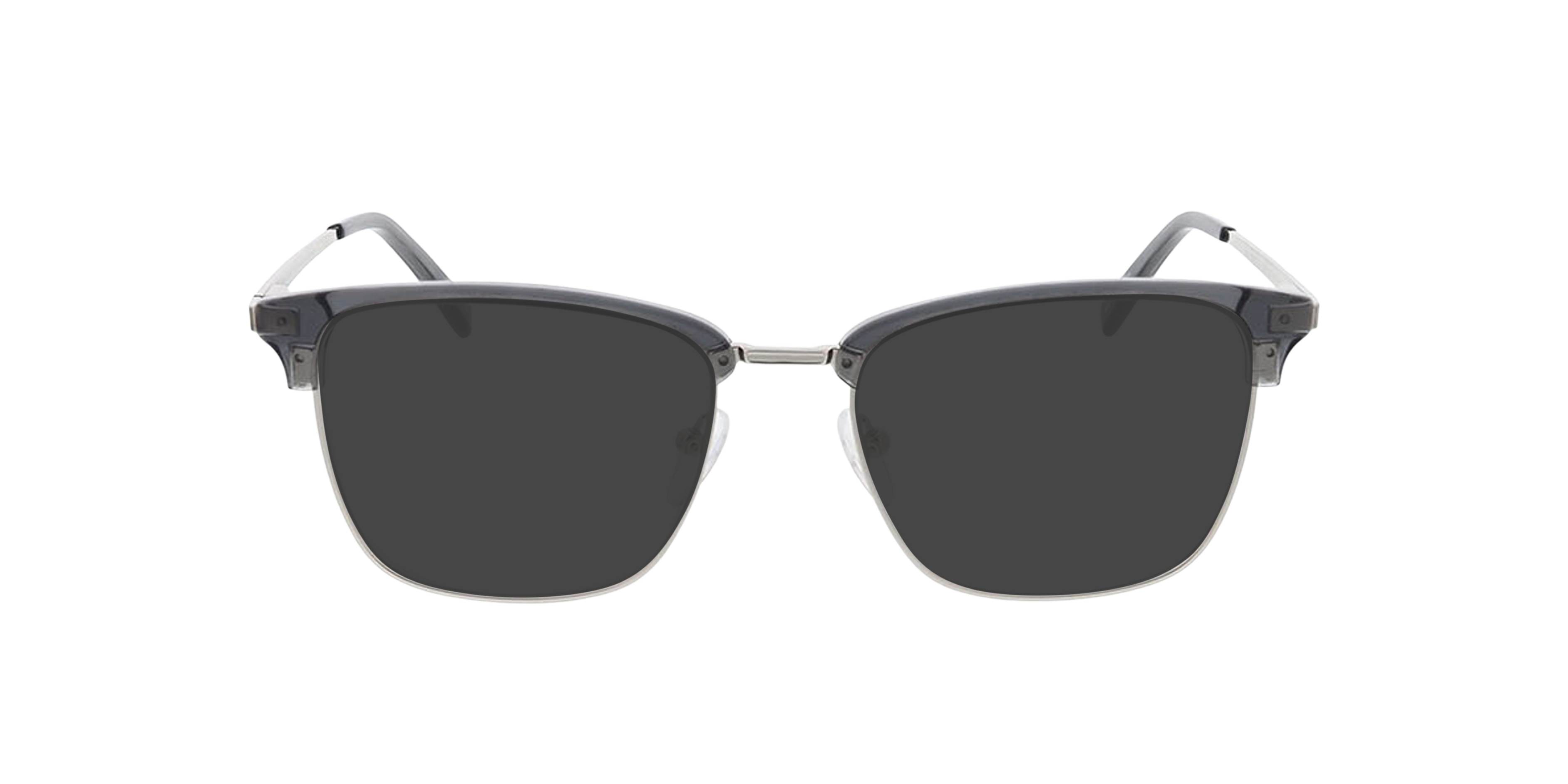 Tupelo Kristal blauw  &  zilver MetaalEyeglass Frames van B24, met getinte lenzen