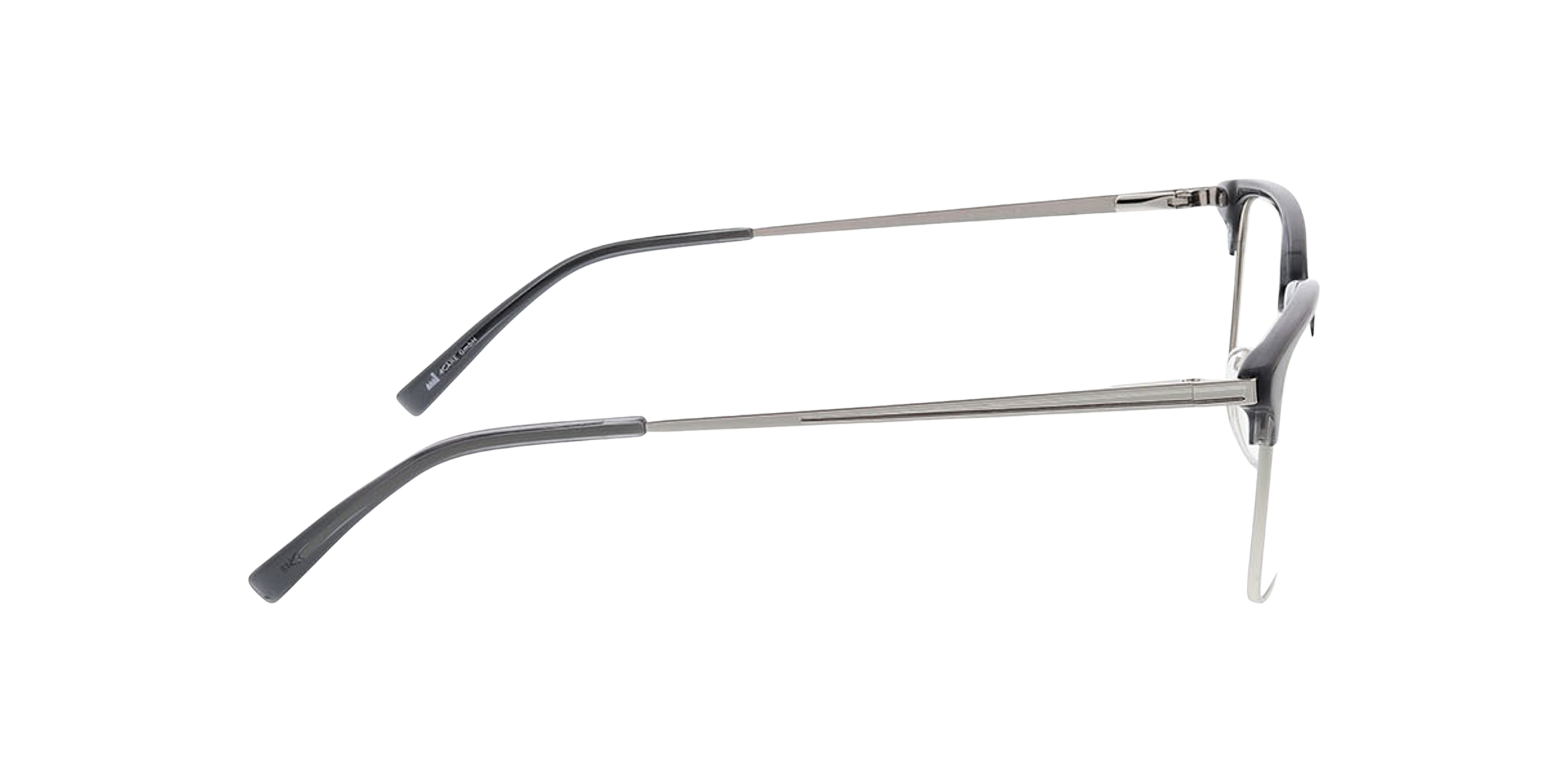 Tupelo Kristal blauw  &  zilver MetaalEyeglass Frames van B24, Zijaanzicht