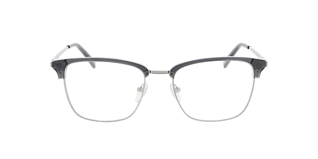 Tupelo Crystal Blue & Silver MetallEyeglass Frames von B24, Vorderansicht