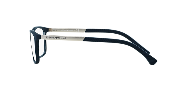 EA3069 Rubber blauw KunststofEyeglass Frames van B24, Zijaanzicht